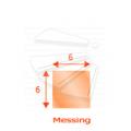 Model en maatvoering Messing Trapstrip
